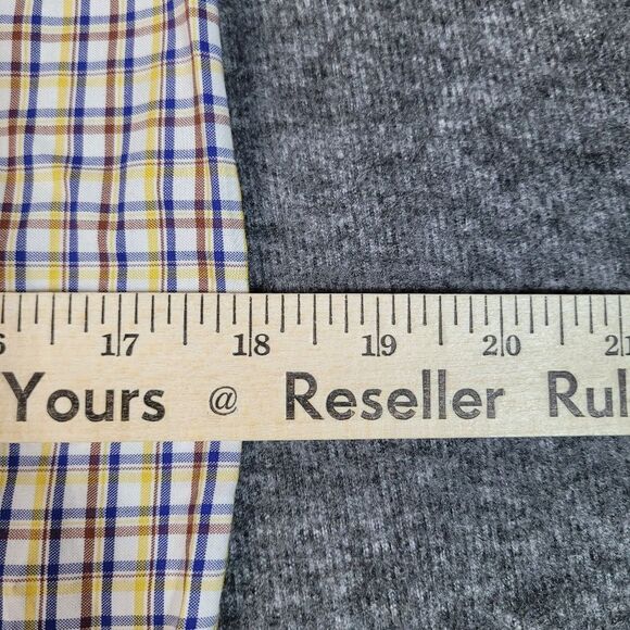 Dsquared2 Mens Button Down Shirt Size M Multicolor Plaid Silver Plaque Logo - Picture 9 of 10